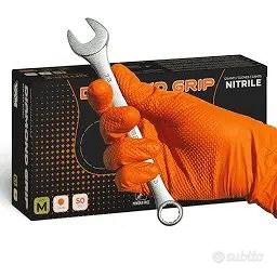 GUANTI NITRILE ARANCIONI 10 SCATOLE