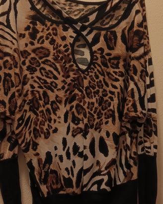 maglia donna leopardata