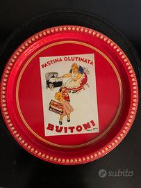 Vassoio  metallo BUITONI  Pastina 1950/60