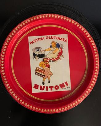 Vassoio  metallo BUITONI  Pastina 1950/60