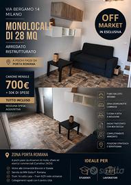 MONOLOCALE ristrutturato & arredato