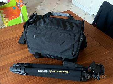 COMBO Borsa fotografica + cavalletto CULLMANN