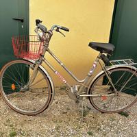 Bicicletta Nordica da donna con cestino rosso