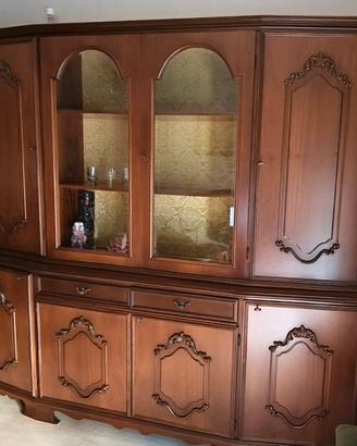 Credenza con alzata stile Luigi Filippo 