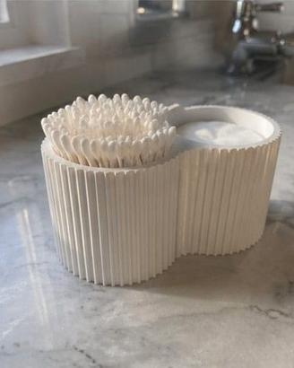 Organizer per cotton-fioc e dischetti struccanti