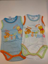 2 Body 6 mesi spalla larga Disney in cotone