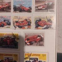 Quadro con 19 francobolli Ferrari automobile