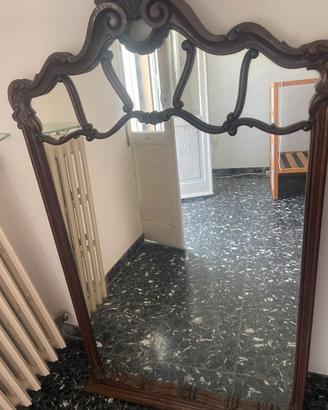 Specchio vintage –  legno massello – 140 × 80 cm