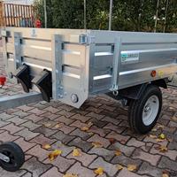 Carrello Auto Rimorchio Appendice Lamiera Zincato