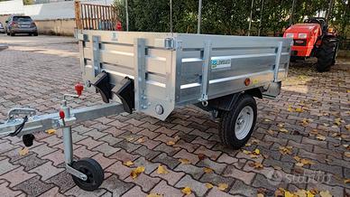 Carrello Auto Rimorchio Appendice Lamiera Zincato