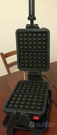 Tefal WM756D piastra waffle 1200W Nero, Acciaio