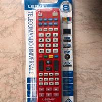 Telecomando Leovin E885 Universale Rosso 8in1 TV