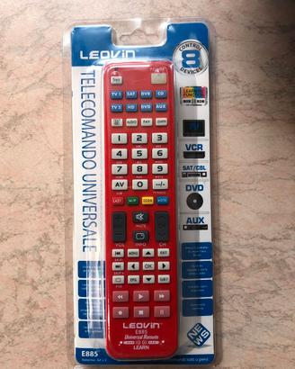 Telecomando Leovin E885 Remoto Universale 8in1 TV