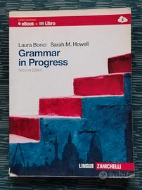 testo scolastico "GRAMMAR IN PROGRESS"