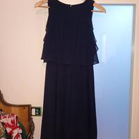 Vestito di seta blu valentino