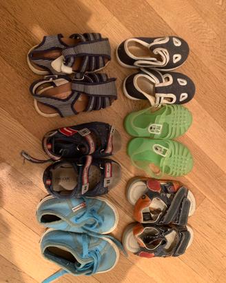 6 paia di scarpe numero 21 usate