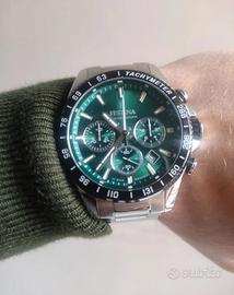 Orologio Festina acciaio quadrante verde