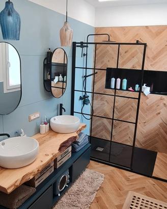 TOP BAGNO, TAVOLI, MENSOLE IN LEGNO MASSEL