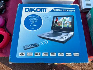 Lettore dvd portatile 7 pollici dikom tv primo Dvb