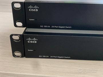 2 Cisco SG 100-24 Gigabit Switch