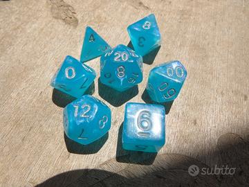 Set Dadi Gioco Ruolo Azzurri