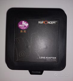 Adattatore per obiettivi fotografici