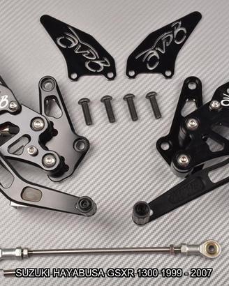Pedane arretrate SUZUKI HAYABUSA 1300 1999 - 2007