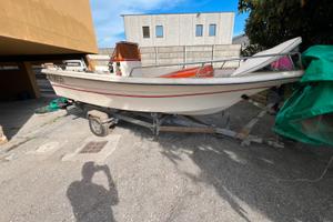 Barca open con motore Johnson 25