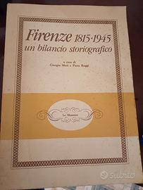 libro Firenze 1815 1945 un bilancio storiografico 