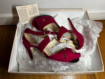Jimmy Choo suede raspberry