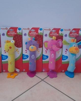 Peluches con sonaglino per piccoli