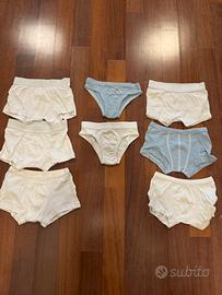Lotto 8 slip e boxer Petit Bateau 3-4 anni