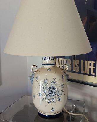 Lampada da tavolo ceramica dipinta a mano