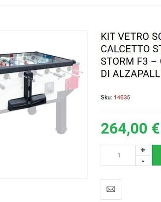 KIT VETRO CALCIOBALILLA STORM F3