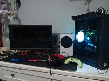 Postazione gaming, XBOX S,PC FISSO