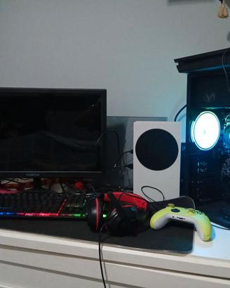 Postazione gaming, XBOX S,PC FISSO