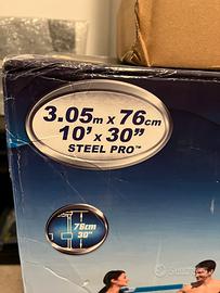 Piscina fuori terra con pompa filtro a sabbia