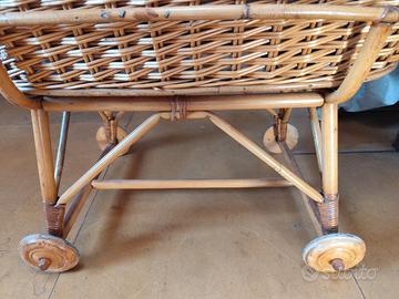 culla neonato in vimini 