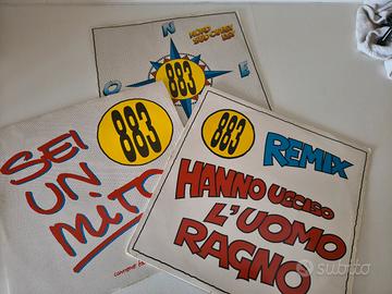 3 vinili 883 a 45 giri 