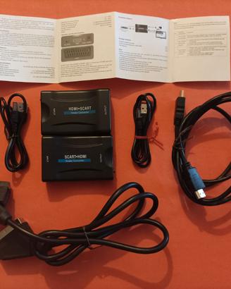Adattatori cavi Scart/HDMI e HDMI/Scart