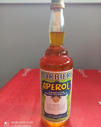 Bottiglia Aperol Barbieri 1 litro Vintage
