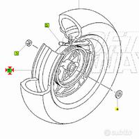 -Cerchio posteriore Yamaha Majesty 250 5CG25338003