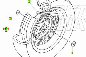 -Cerchio posteriore Yamaha Majesty 250 5CG25338003
