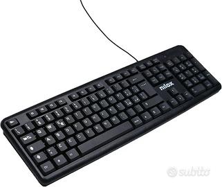 Nilox, Keyboard KT40U USB, Tastiera USB, Cavo 180 