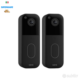 2 Blink Video Doorbell 2Gen 1440p WiFi Alexa Nuovo