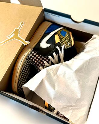 NIKE Air Jordan 1 Mid MMD Game Royal (GS) Tg 36,5