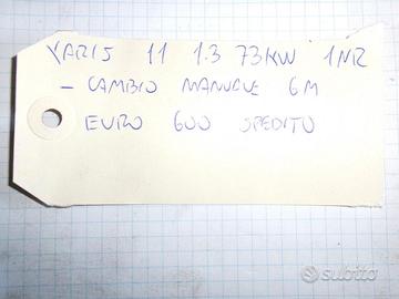 Cambio 6 marce manuale toyota yaris 1,3 benzina