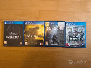 Collezione Giochi PS4 (Dark Souls 2/3, Bloodborne)