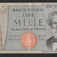 Italia -banconota circolata da 1000 Lire Verdi '81