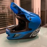 TROY LEE D4 COMPOSITE RACE HELMET-SHADOW/BLUE -  L